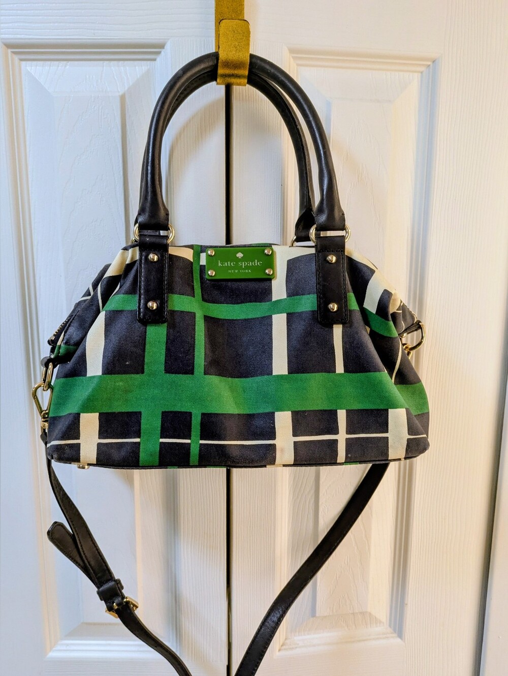 Kate Spade Striped 2 Way Convertible Bag